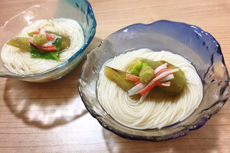 懐石料理屋さんの涼やか素麺 レシピ 作り方 By クック7yh7sy クックパッド