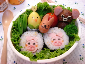 ブタさん海苔巻き
