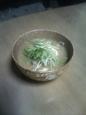 今日も鍋の野菜の残りで・・^^;