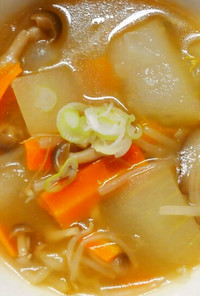 簡単❀冬瓜ともやし きのこの中華スープ♪