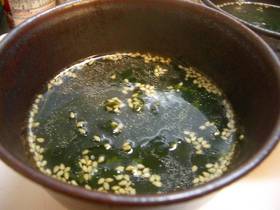 3分でできる簡単わかめスープ