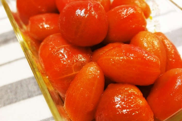 フルーツ感覚 トマトの塩砂糖漬け レシピ 作り方 By レイのお料理 クックパッド