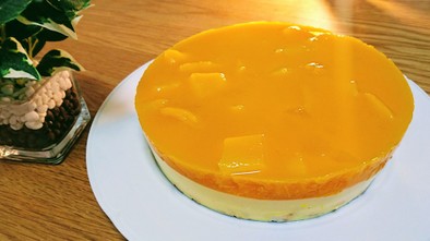 濃厚★簡単マンゴーレアチーズケーキの写真