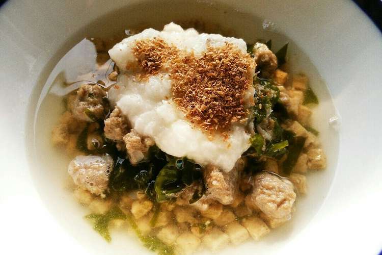 犬ご飯 とろろのっけスープご飯 レシピ 作り方 By Ronreo クックパッド 簡単おいしいみんなのレシピが357万品