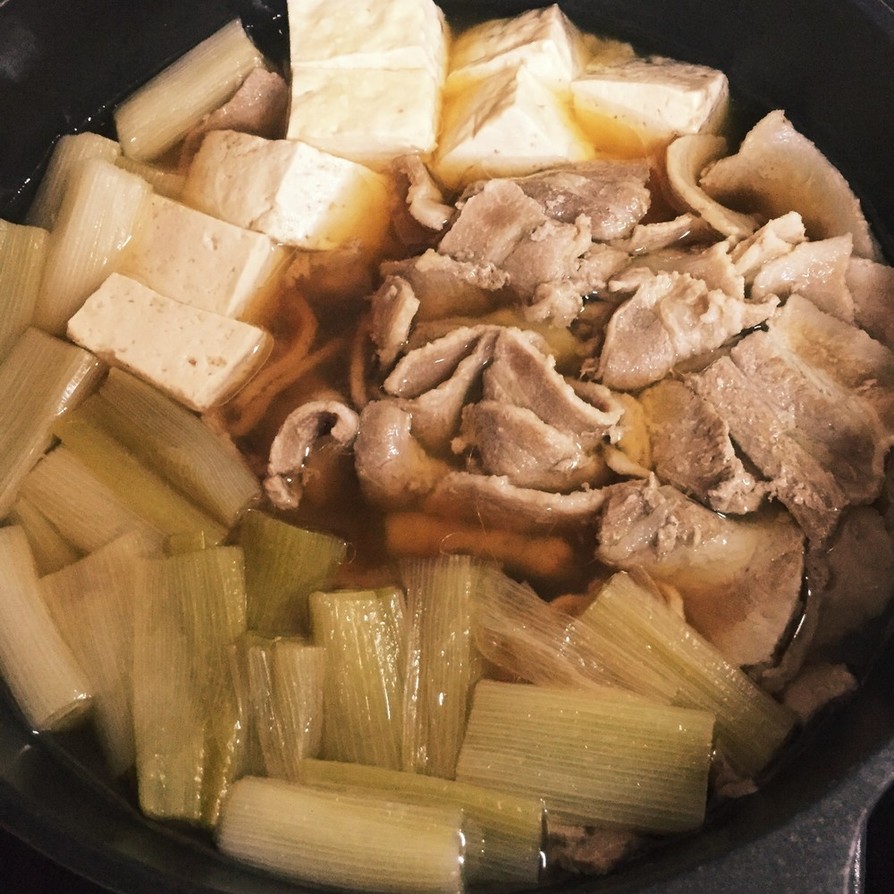 豚バラとネギとお豆腐のトロトロ煮の画像