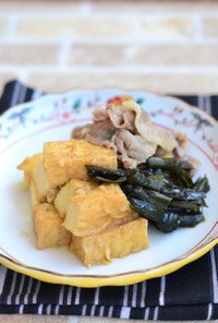 厚揚げ豆腐と昆布のうま煮【作りおき】