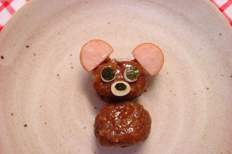 ミートボールのクマさん キャラ弁おかず レシピ 作り方 By Sattyomu クックパッド 簡単おいしいみんなのレシピが361万品