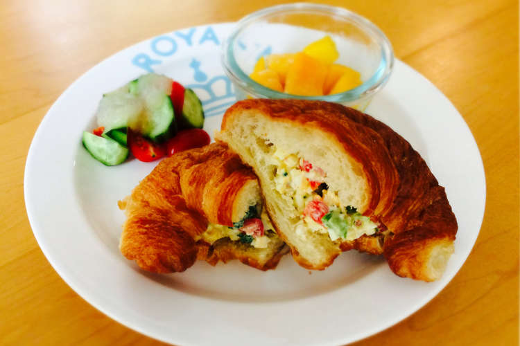 思い出のエッグ クロワッサンサンドイッチ レシピ 作り方 By ボーイズ クックパッド 簡単おいしいみんなのレシピが352万品
