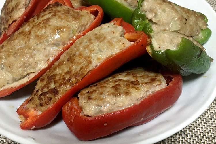 ピーマンの肉詰め とってもジューシー レシピ 作り方 By Mrs Shine クックパッド 簡単おいしいみんなのレシピが363万品