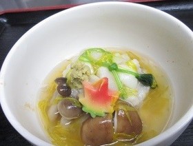 鯛の蓮根菊花蒸し