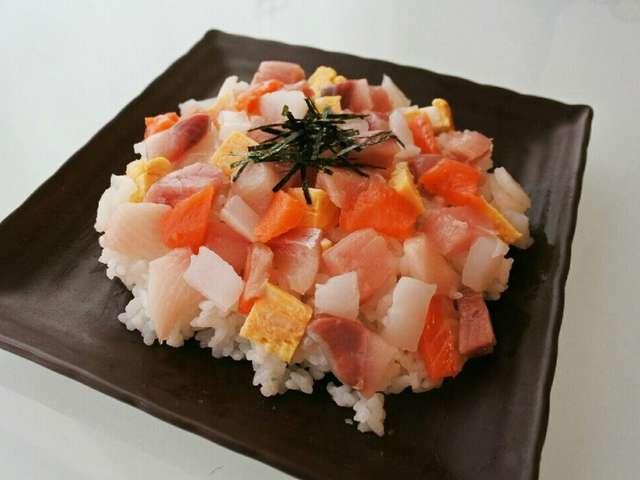 海鮮 ばら ちらし レシピ 食べ物の写真 海鮮 ばら ちらし レシピ 食べ物の写真