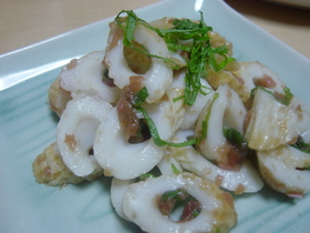 ちくわの梅和え