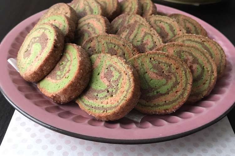 3色マーブル アイスボックスクッキー レシピ 作り方 By 小豆ん子 クックパッド 簡単おいしいみんなのレシピが360万品