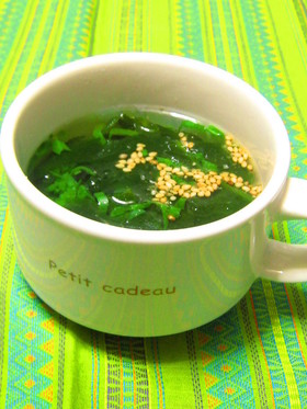 ✿ECO✿わかめスープ♪
