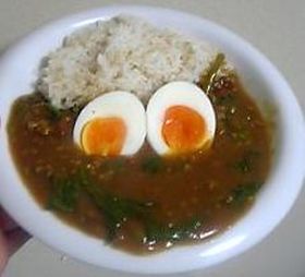 サッと簡単!ほうれん草と豚挽き肉のカレー