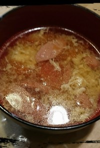 トマトとソーセージのスープ