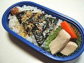 簡単クリスマスツリー海苔弁当