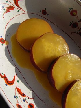 サツマイモのオレンジ煮