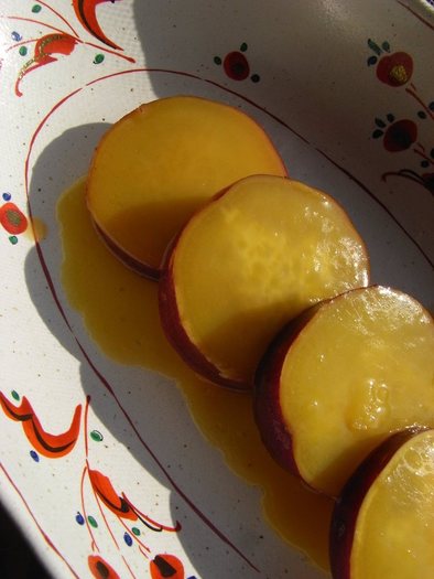 サツマイモのオレンジ煮の写真