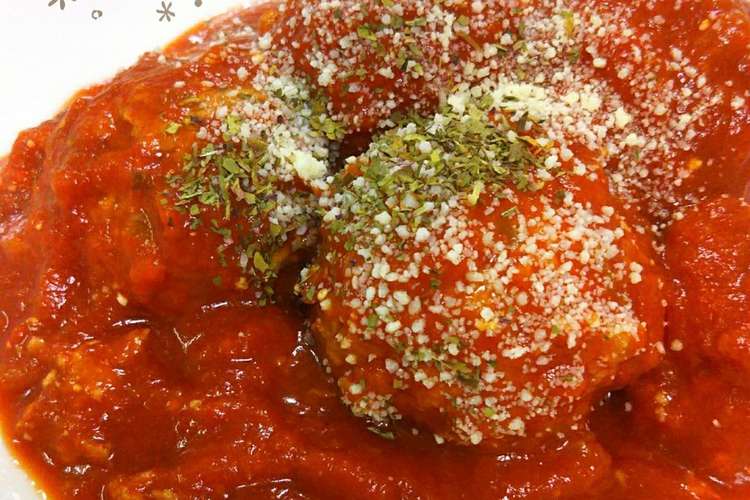 簡単ミートボール 甘旨トマトソースがけ レシピ 作り方 By モモのごはん クックパッド 簡単おいしいみんなのレシピが352万品