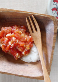 【離乳食後期】魚のトマト甘糀ソース