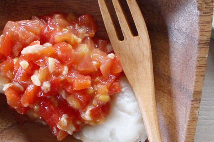 離乳食後期 魚のトマト甘糀ソース レシピ 作り方 By Mogcook クックパッド 簡単おいしいみんなのレシピが359万品