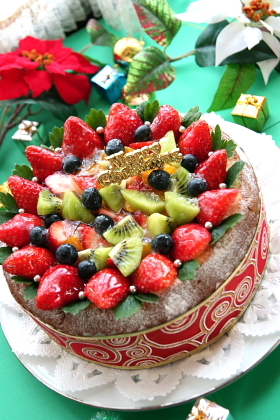 クリスマスのフルーツティラミス♡ケーキ！の画像
