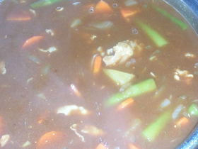 豚肉とサツマイモでカレー