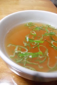シンプルに春雨の中華スープ