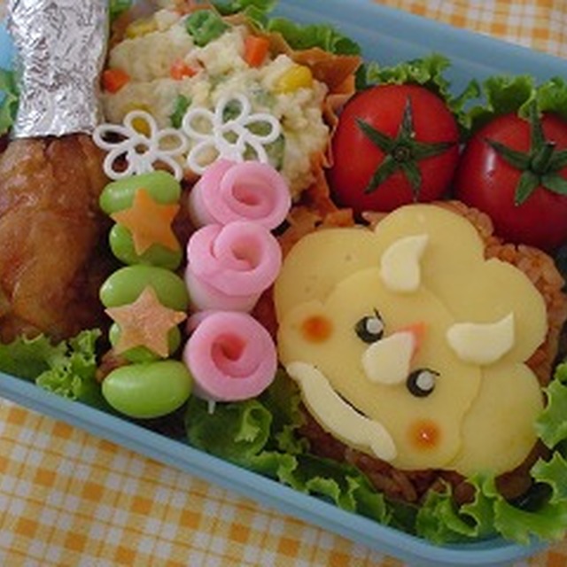 キャラ弁 恐竜キング レシピ 作り方 By ゆうとママぁ クックパッド 簡単おいしいみんなのレシピが370万品