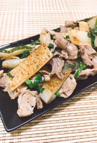 大葉香る✤長芋と豚肉のさっぱりぽん酢炒め