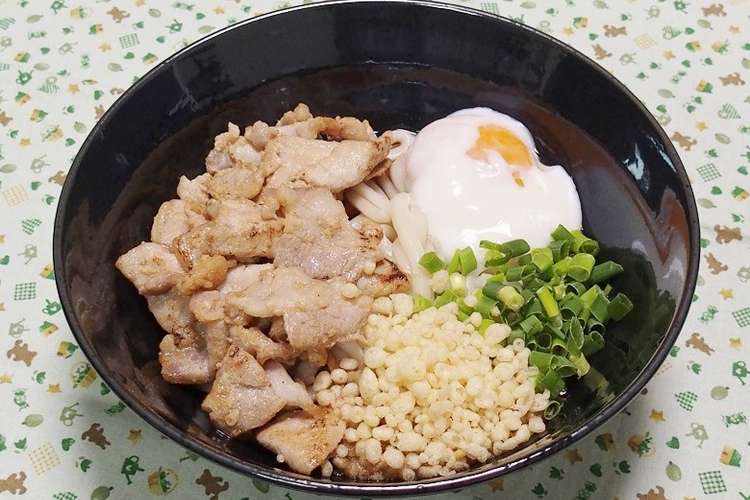 塩豚温玉ぶっかけうどん レシピ 作り方 By 虎よ虎よ クックパッド 簡単おいしいみんなのレシピが352万品