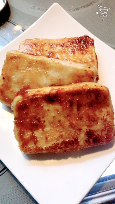 焼肉のたれ焼き豆腐の写真