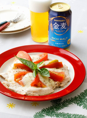 パーティにぴったり!鶏むねのマルゲリータ