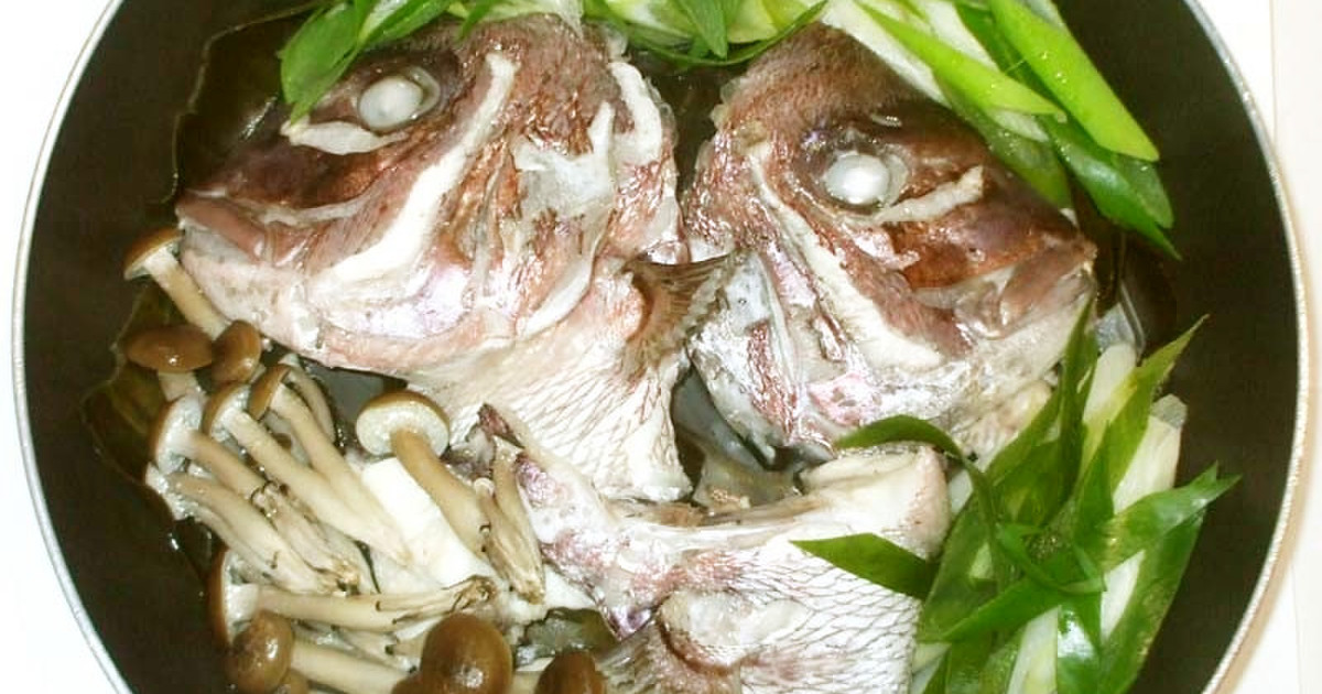 基本の鯛のかぶと蒸し 簡単鯛のアラ レシピ・作り方 by 漢方薬のタカキ大林店 【クックパッド】 簡単おいしいみんなのレシピが374万品
