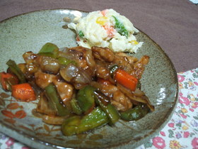 牛肉ソース炒め