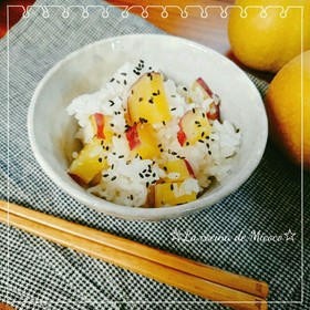 *美容と健康に♪さつま芋の炊き込みご飯*