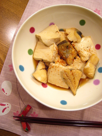 ほっこり♪豆腐と鱈の炊き合わせの写真