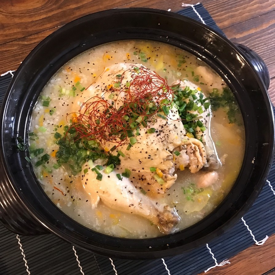 炊飯器で簡単♡鶏がホロホロの参鶏湯の画像