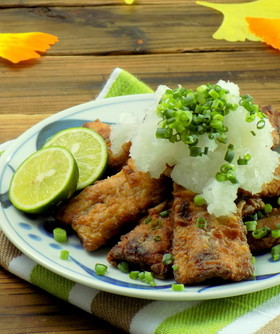 秋の味覚☆ごはんに合うさんまの竜田揚げ