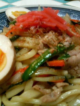 みりんと大葉の 焼きうどん