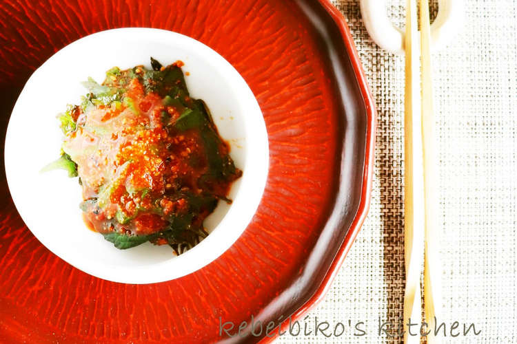 韓国万能調味料de大葉のキムチ レシピ 作り方 By Kebeibiko クックパッド