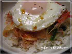 簡単♪激ウマd(。ゝω・´)キムチ丼~♪