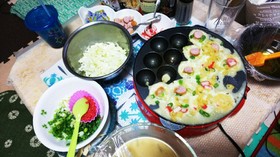 娘のリクエストφ(^Д^ )たこ焼き❤️