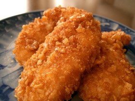 ささみのコーンフレーク揚げ♪