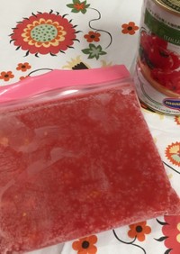 トマト缶の余り&少量使いに＊小分冷凍保存