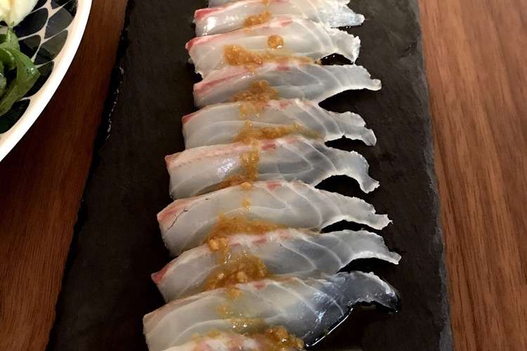 すだちで漬けた真鯛のカルパッチョ レシピ 作り方 By うまいあれ クックパッド 簡単おいしいみんなのレシピが353万品