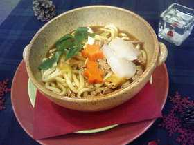 ダシが決めての和風カレーうどん