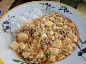 我が家の麻婆豆腐(丼)
