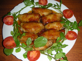 鶏手羽先のジャム照り煮